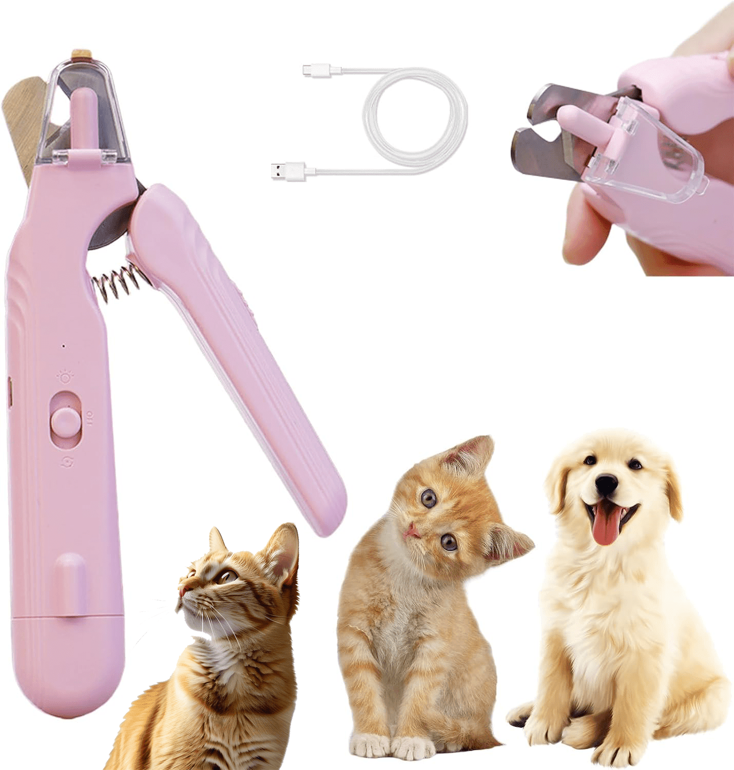 Cortador De Unhas Com Luz Led Pet