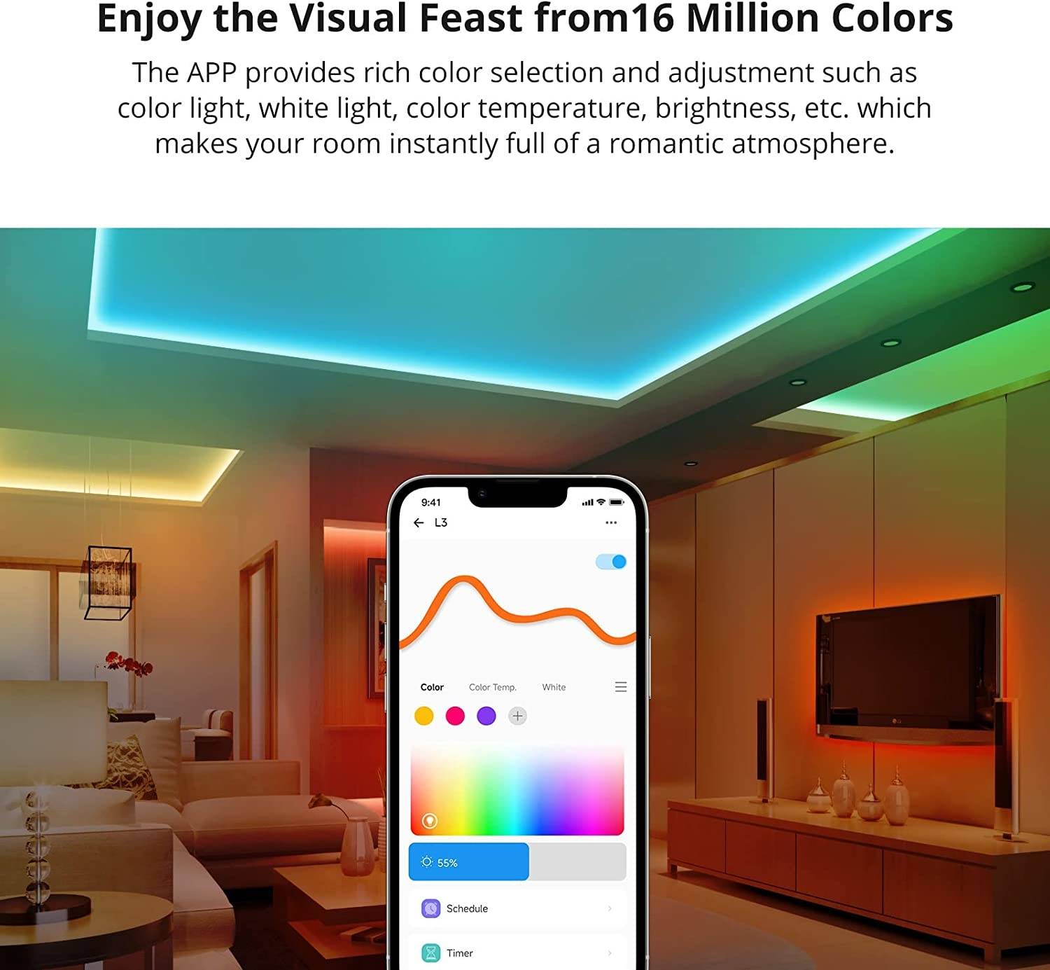 Fita De Led Inteligente Rgb Wifi