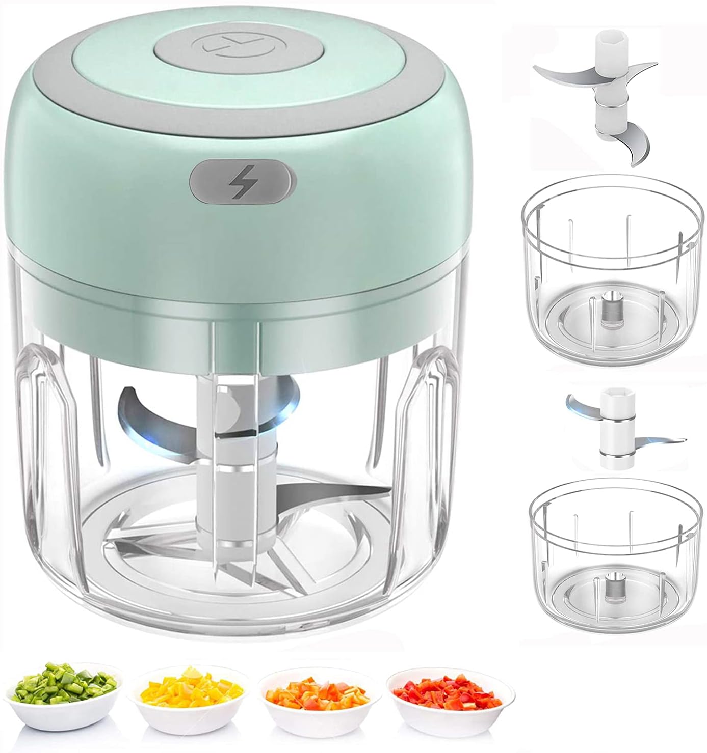 Mini Processador Eletrico De Alimentos