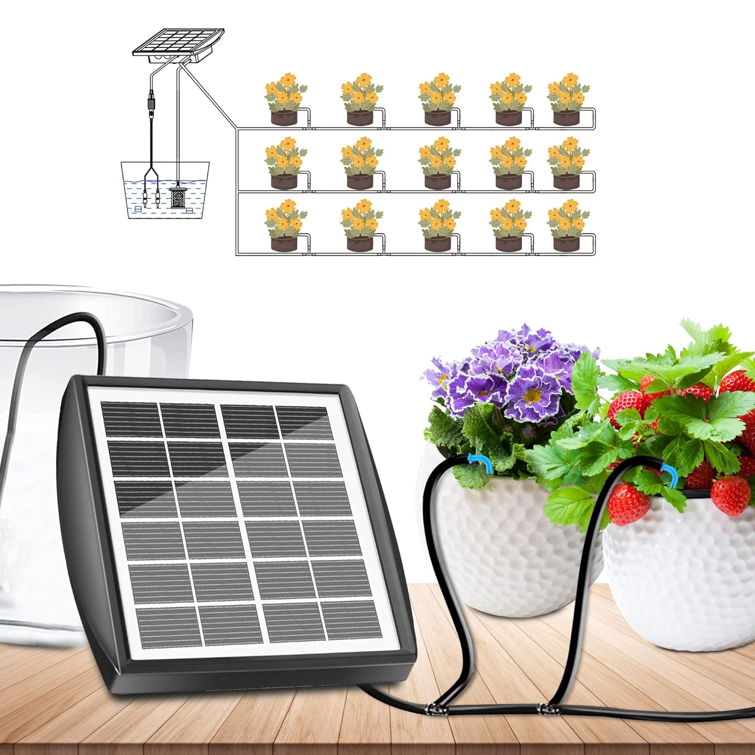 Regador Automatico Solar Plantas